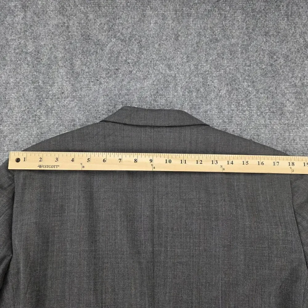 Vintage Chaps Ralph Lauren Blazer Mens 42R Gray Two Button Wool Blend USA Made
